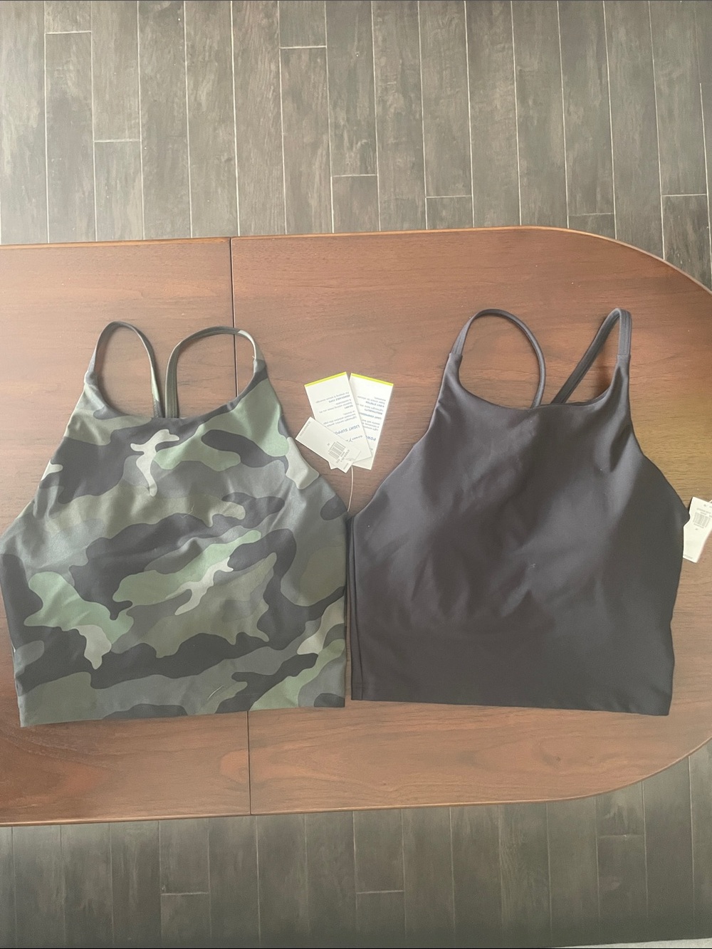 Old Navy Women's Camouflage & Black A-Line Sports Bras - Camo/Black (2)